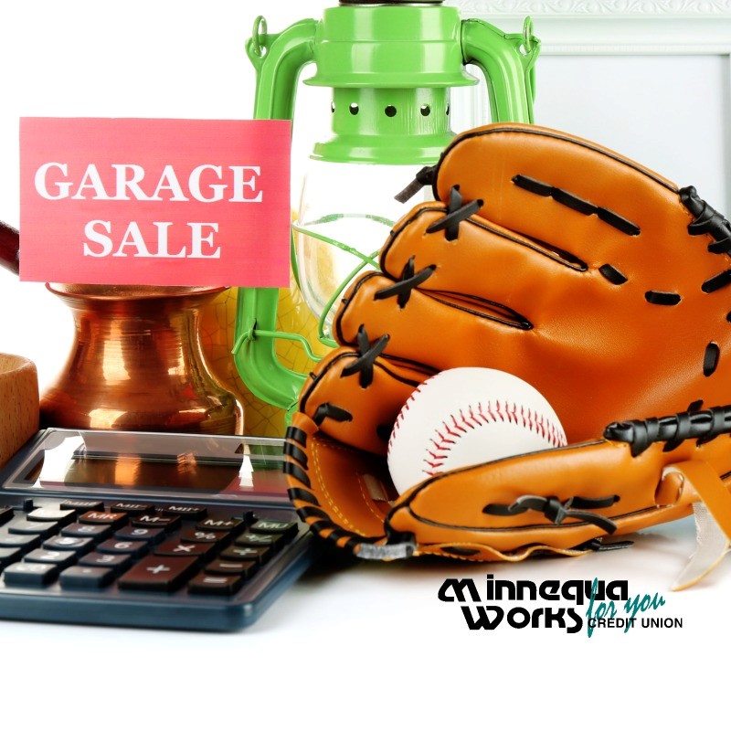Garage Sale Image with Minnequa Works Logo